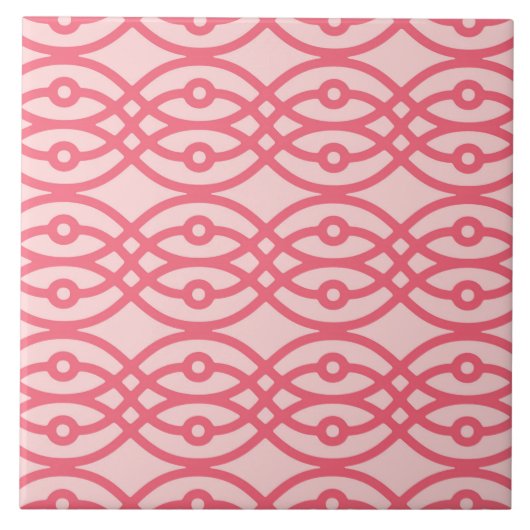 Kimono print, koraalroze tegeltje (Voorkant)