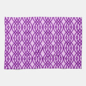 Kimono print, lavendel en paars theedoek (Horizontaal)