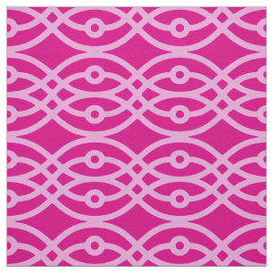 Kimono print, magenta en roze stof