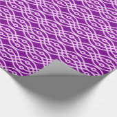 Kimono print, paars en lavender cadeaupapier (Hoek)