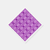 Kimono print, paars en lavender servet (Hoek)