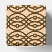 Kimono print, perzik en chocolade bedankdoosjes (Bovenkant)