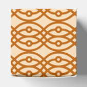 Kimono print, perzik en terracotta bedankdoosjes (Bovenkant)