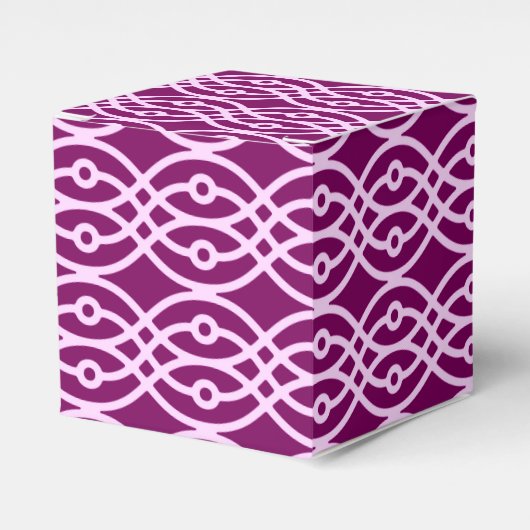 Kimono print, pruim en roze bedankdoosjes (Voorkant Zijde)
