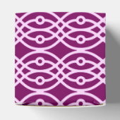 Kimono print, pruim en roze bedankdoosjes (Bovenkant)