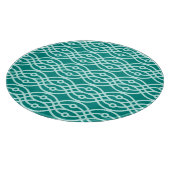 Kimono print, turquoise en aqua snijplank (Hoek)