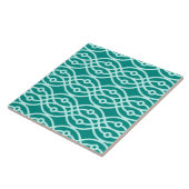 Kimono print, turquoise en aqua tegeltje (Zijkant)