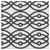 Kimono print, zwart op wit stof (Close Up)