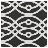 Kimono print, zwart wit stof (Close Up)