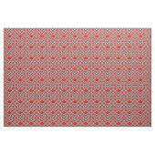 Kimono, rood, grijs en wit stof (Fat Quarter)