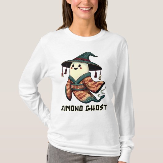 Kimono spook - Trick or treat - Happy Halloween T-shirt (Voorkant)