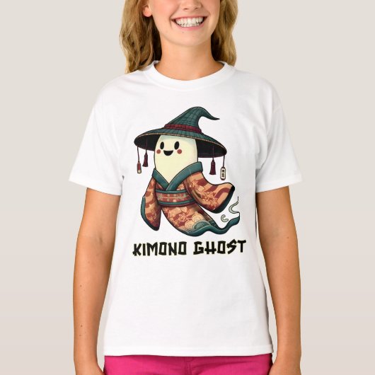 Kimono spook - Trick or treat - Happy Halloween T-shirt (Voorkant)