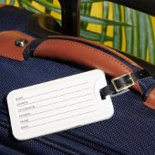 Kimono Style Floral Japanese Print with Monogram Bagagelabel