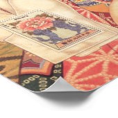 KIMONO VROUW SANDAL  JAPANESE reclame Poster (Hoek)