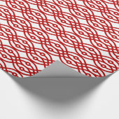 Kimono, wit en donkerrood cadeaupapier (Hoek)