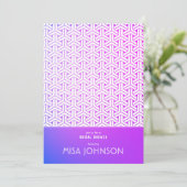 Kimonopatroon 毘沙門亀甲柄 Vrijgezellenfeest Kaart (Staand voorkant)