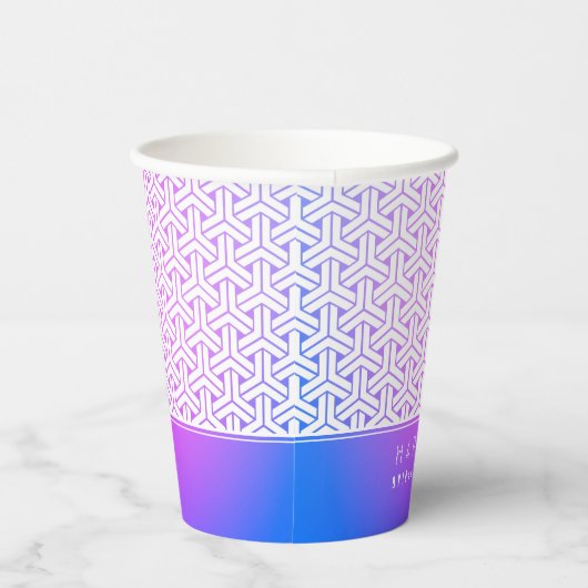 Kimonopatroon 毘沙門亀甲柄 Vrijgezellenfeest Papieren Bekers (Rechts)