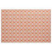 Kimonopdruk, koraal sinaasappel en wit stof (Fat Quarter)