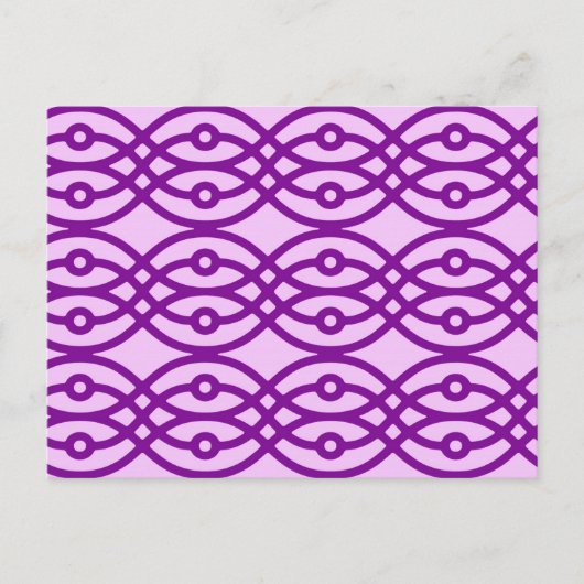 Kimonopdruk, lavendel en paars briefkaart (Voorkant)
