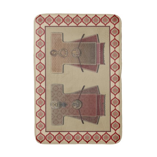 Kimonos Gold en Red 2 Badmat (Voorkant Verticaal)