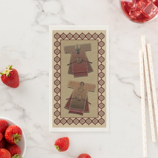 Kimonos Gold en Red Bath Servet (Insitu)