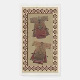 Kimonos Gold en Red Bath Servet