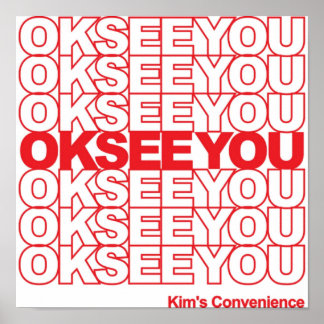 Kims Convenience Ok zie je grappige cadeautjes TSh Poster