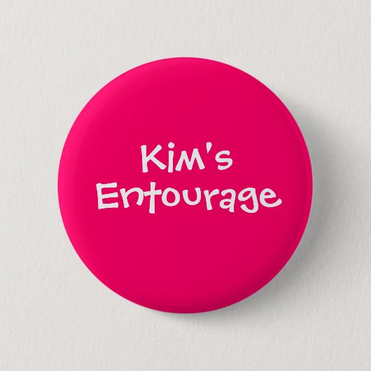 Kim's Entourage Ronde Button 5,7 Cm (Voorkant)