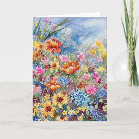 "Kim's Meadow" Blank Notecard Bedankkaart (Voorkant)