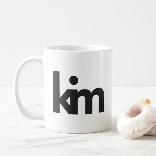 Kim's persoonlijke koffie-mok koffiemok (Met donut)