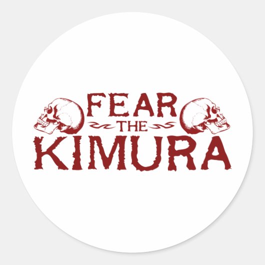 Kimura Ronde Sticker (Voorkant)