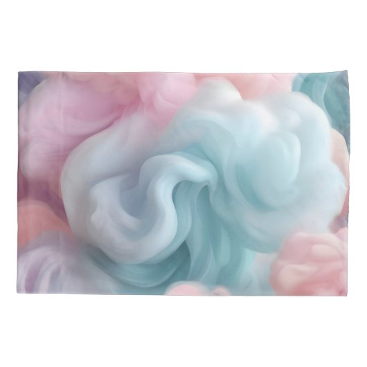 Kin en Queen Tekst op Katoen Snoep Abstract Kussensloop (Achterkant-Links)