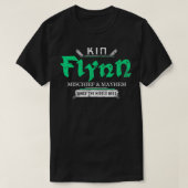 Kin Flynn Mischief and Mayhem Since The Middle Age T-shirt (Design voorkant)