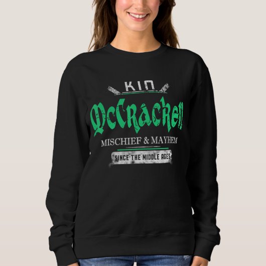Kin Mccracken Mischief en Mayhem sinds het midden Trui (Voorkant)