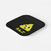 Kin No Unko 金のう んこ Gouden Poep Papieren Bordje (Gebogen)