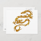 Kin ryu Japanse Dragon Briefkaart (Voorkant / Achterkant)
