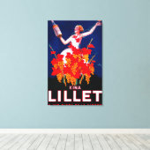 Kina Lillet  PosterEurope Canvas Afdruk (Insitu (Houten vloer))