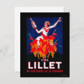 KINA Lillet Vintage PosterEurope Briefkaart (Voorkant / Achterkant)