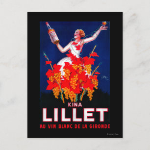 KINA Lillet Vintage PosterEurope Briefkaart