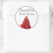 kina ronde sticker (Tas)