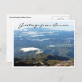 kinabalu borneo - groeten briefkaart (Voorkant / Achterkant)
