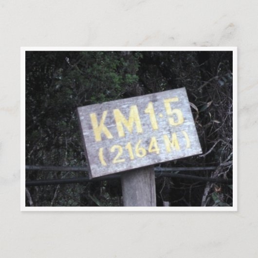 kinabalu km 1.5 briefkaart (Voorkant)