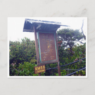 kinabalu km 5,0 briefkaart