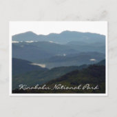 kinabalu nat park silhouette briefkaart (Voorkant)