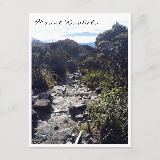 kinabalu trail briefkaart (Voorkant)