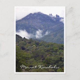 kinabalu wolken briefkaart