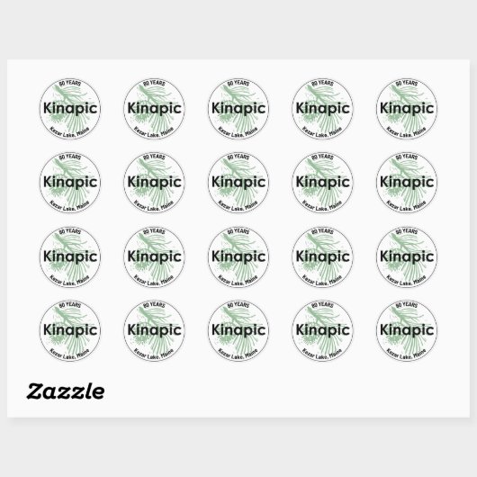 Kinapic 80e stickerblad ronde sticker (Vel)