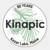 Kinapic 80e stickerblad ronde sticker (Voorkant)