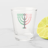 Kinara Candleholder RBG Striped Happy Kwanzaa Shot Glas (Achterkant)