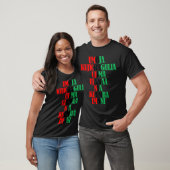 Kinara Colors Text Seven Principles of Kwanzaa T-shirt (Unisex)